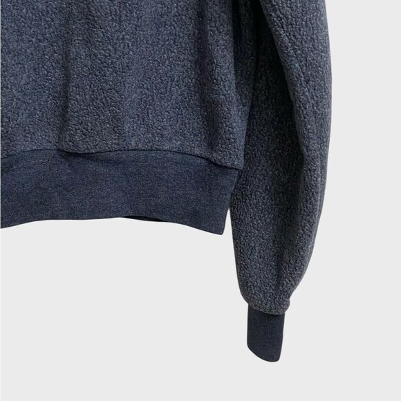 Alternative Apparel Triblend Eco-Fleece Sweatshirt Women's Size L Navy Crewneck - Picture 9 of 16